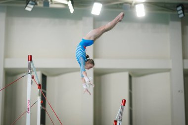 ANTALYA, TURKIYE - 22 Mart 2025: Claire PEASE FIG Artistik Jimnastik Aygıtları Dünya Kupası 2025, Antalya