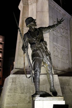 ANKARA, TURKIYE - 29 Mart 2025 Ulus ilçesindeki Zafer Anıtı