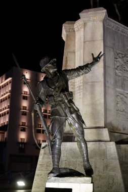 ANKARA, TURKIYE - 29 Mart 2025 Ulus ilçesindeki Zafer Anıtı