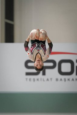 ANTALYA, TURKIYE - 23 Mart 2025: Aiko SUGIHARA FIG Artistik Jimnastik Aletleri Dünya Kupası 2025, Antalya