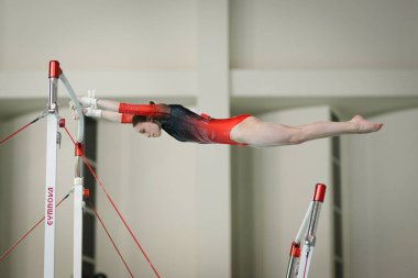 ANTALYA, TURKIYE - 22 Mart 2025: Emese Ada SZIJ FIG Artistik Jimnastik Aletleri Dünya Kupası 2025, Antalya