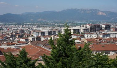 Türkiye 'nin Bursa şehrinin manzarası