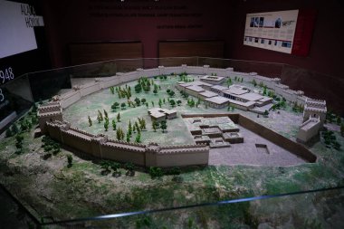 CORUM, TURKIYE - 29 Mart 2025: Alacahoyuk Modeli, Corum