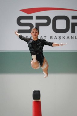 ANTALYA, TURKIYE - 23 Mart 2025: Michelle PINEDA FIG Artistik Jimnastik Aygıtları Dünya Kupası 2025, Antalya