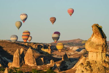 Kapadokya 'da Sıcak Hava Balonları, Nevsehir Şehri, Türkiye