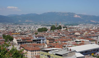 Türkiye 'nin Bursa şehrinin manzarası