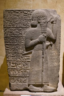 ANKARA, TURKIYE - 30 Mart 2025: Anadolu Medeniyetler Müzesi 'nde oyma