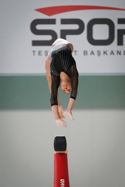 ANTALYA, TURKIYE - 23 Mart 2025: Michelle PINEDA FIG Artistik Jimnastik Aygıtları Dünya Kupası 2025, Antalya