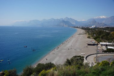 Türkiye 'nin Antalya şehrinde Konyaalti Plajı