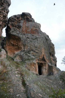 Phrygian Vadisi 'ndeki mağara, Eskisehir Şehri, Türkiye
