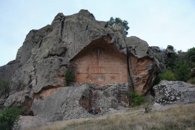 Phrygian Vadisi 'ndeki anıt, Eskisehir Şehri, Türkiye