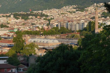 Türkiye 'nin Bursa şehrinin manzarası