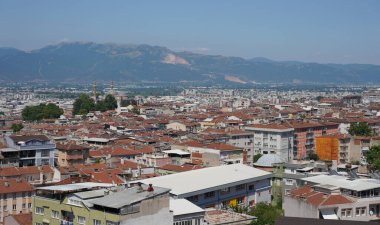 Türkiye 'nin Bursa şehrinin manzarası