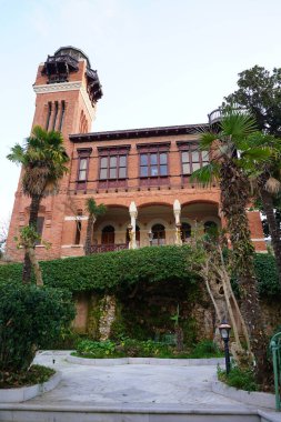 Buyuk Ada 'da eski bir bina, İstanbul, Türkiye