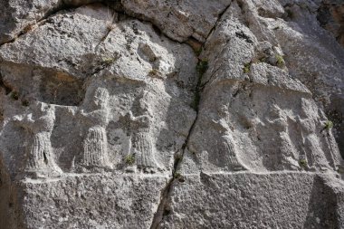 Yazilikaya 'da yardım, Corum City' de Hattusa Antik Kenti, Türkiye