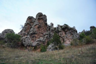 Phrygian Vadisi 'ndeki Kaya oluşumları, Eskisehir Şehri, Türkiye
