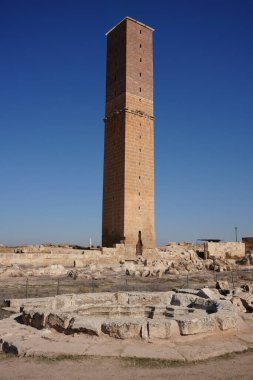 Harran Ulu Camii 'ndeki kule ve Şanlıurfa Üniversitesi, Türkiye