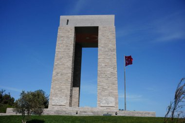 CanAKKALE, TURKIYE - 23 Nisan 2025: Çanakkale Şehitleri Anıtı Gelibolu, Çanakkale Şehri
