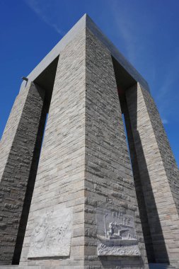 CanAKKALE, TURKIYE - 23 Nisan 2025: Çanakkale Şehitleri Anıtı Gelibolu, Çanakkale Şehri