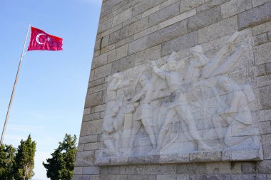 CanAKKALE, TURKIYE - 23 Nisan 2025: Çanakkale Şehitleri Anıtı Gelibolu, Çanakkale Şehri