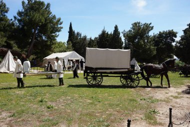 CanAKKALE, TURKIYE - 23 Nisan 2025: Gelibolu 'daki Alcitepe 1915 Kızılay Hastanesi Müzesi