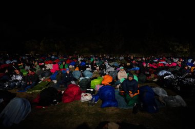 CANAKKALE, TURKIYE - 25 Nisan 2025: Anzak Günü şafak töreni ve Gelibolu Kara Savaşları 'nın 110. yıldönümü Gelibolu Yarımadası' ndaki Anzak Koyu 'nda kutlandı.