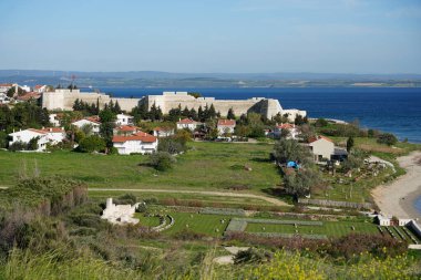 Gelibolu 'daki V Plajı ve Seddulbahir Şatosu, Çanakkale, Türkiye
