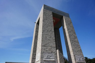 CanAKKALE, TURKIYE - 23 Nisan 2025: Çanakkale Şehitleri Anıtı Gelibolu, Çanakkale Şehri