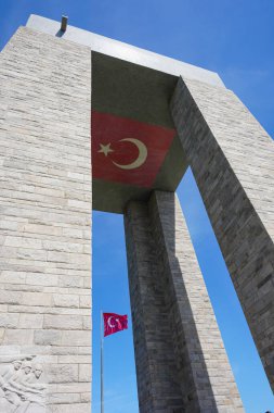 CanAKKALE, TURKIYE - 23 Nisan 2025: Çanakkale Şehitleri Anıtı Gelibolu, Çanakkale Şehri