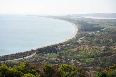 Anzac Körfezi ve Gelibolu manzarası Conkbayiri Tepesi, Çanakkale Şehri, Türkiye