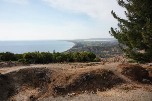 Anzac Körfezi ve Gelibolu manzarası Conkbayiri Tepesi, Çanakkale Şehri, Türkiye