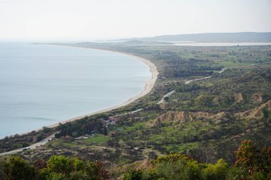 Anzac Körfezi ve Gelibolu manzarası Conkbayiri Tepesi, Çanakkale Şehri, Türkiye