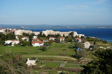 Gelibolu 'daki V Plajı ve Seddulbahir Şatosu, Çanakkale, Türkiye