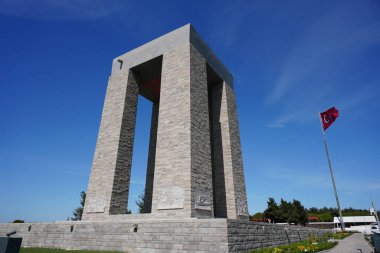 CanAKKALE, TURKIYE - 23 Nisan 2025: Çanakkale Şehitleri Anıtı Gelibolu, Çanakkale Şehri