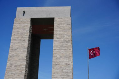 CanAKKALE, TURKIYE - 23 Nisan 2025: Çanakkale Şehitleri Anıtı Gelibolu, Çanakkale Şehri