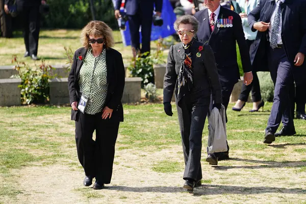 CanAKKALE, TURKIYE - 25 Nisan 2025: Anzak Günü ayininde Prenses Royal Anne ve Gelibolu Kara Savaşları 'nın 110. yıldönümü Gelibolu Yarımadası' ndaki Chunuk Bair Anıtı 'nda kutlandı.