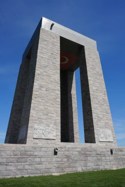 CanAKKALE, TURKIYE - 23 Nisan 2025: Çanakkale Şehitleri Anıtı Gelibolu, Çanakkale Şehri