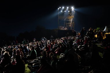 CANAKKALE, TURKIYE - 25 Nisan 2025: Anzak Günü şafak töreni ve Gelibolu Kara Savaşları 'nın 110. yıldönümü Gelibolu Yarımadası' ndaki Anzak Koyu 'nda kutlandı.