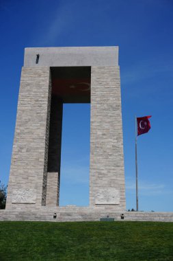 CanAKKALE, TURKIYE - 23 Nisan 2025: Çanakkale Şehitleri Anıtı Gelibolu, Çanakkale Şehri