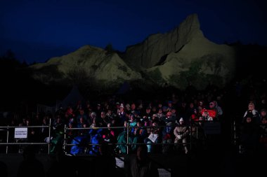 CANAKKALE, TURKIYE - 25 Nisan 2025: Anzak Günü şafak töreni ve Gelibolu Kara Savaşları 'nın 110. yıldönümü Gelibolu Yarımadası' ndaki Anzak Koyu 'nda kutlandı.