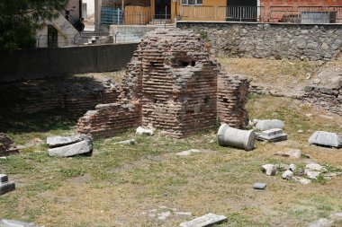 Bursa, İznik Kasabası 'ndaki Koimesis Tes Theotokos Kilisesi harabeleri