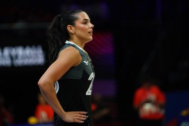 ISTANBUL, TURKIYE - 20 Haziran 2025: Kanada 'da Raya Surinx - Sinan Erdem Kubbesi' nde Brezilya VNL Havuz Maçı