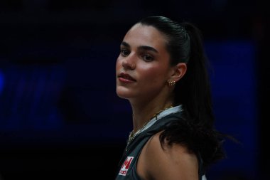 ISTANBUL, TURKIYE - 20 Haziran 2025: Kanada 'da Raya Surinx - Sinan Erdem Kubbesi' nde Brezilya VNL Havuz Maçı