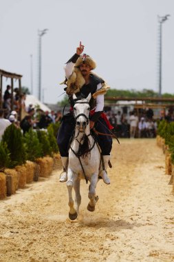 İSTANBUL, TURKIYE - 24 Mayıs 2025: Etnospor Kültür Festivali 'nde Binicilik Şovu