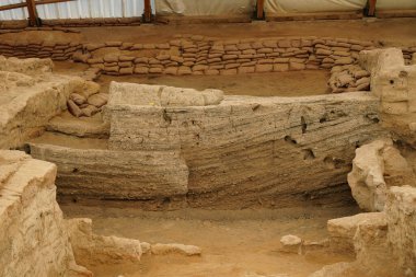 KONYA, TURKIYE - HAZİRAN 01, 2025: Konya 'da Katalhoyuk Neolitik İlköğretim Şehri