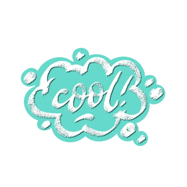 Cool Word Speech Bubble Icon Symbol Web Design Sticker Design — Stock vektor