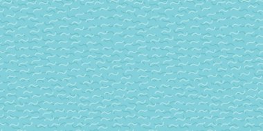 Memphis tarzı küçük dalgalı çizgi mavi renkli bir vektör. Basit geometrik pürüzsüz arkaplan. Minimalist tekrarlanabilir tasarım