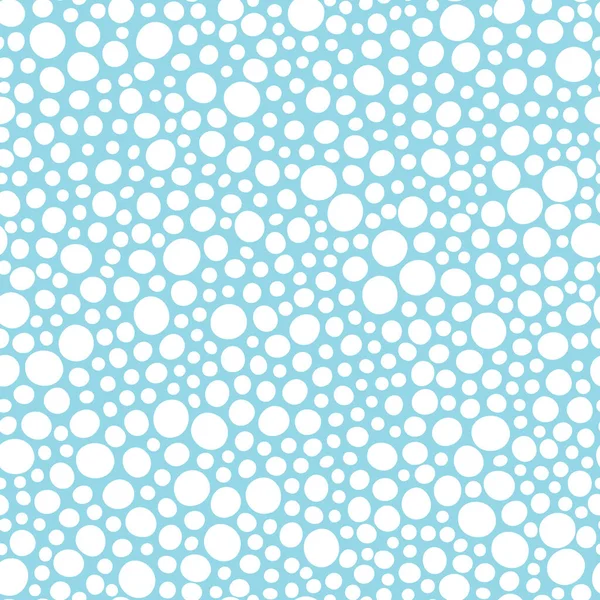 Blauer Kreis Hintergrund Nahtloses Muster Vektor Einfacher Wiederholbarer Hintergrund Minimalistische — Stockvektor
