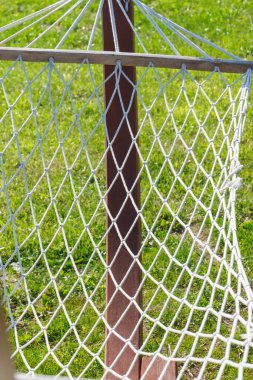 İp, detay ve hamağın bir parçası. Tatil ve yaz tatili