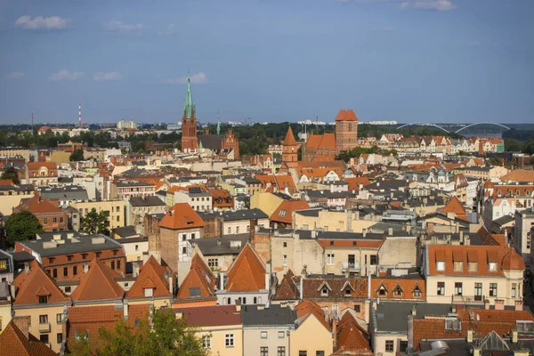 Torun Polen Augustus 2022 Uitzicht Vanaf Toren Kerk Van Catherine — Stockfoto
